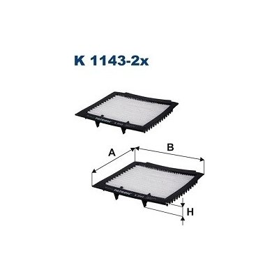 Filtr, vzduch v interiéru FILTRON K 1143-2x – Hledejceny.cz