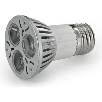 Whitenergy Power LED reflektorová 3xLED E27 3W teplá bílá