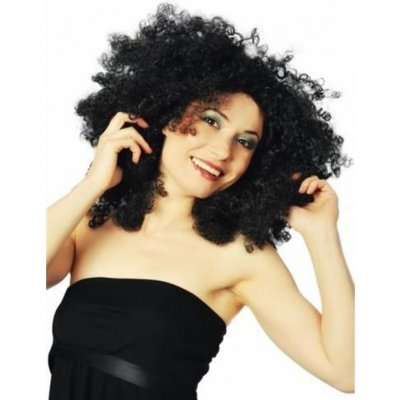 Afro paruka černá – Zboží Mobilmania