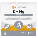 LIVSANE K + Mg Draslík a hořčík, minerální prášek s pomerančovou příchutí, 20 sáčků – Hledejceny.cz
