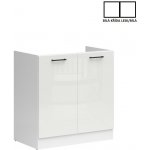 Junona Line Tafla skříňka BBL DK2D/80/82, bílá/bílá křída lesk – Zboží Dáma