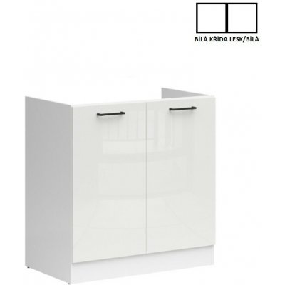 Junona Line Tafla skříňka BBL DK2D/80/82, bílá/bílá křída lesk – Zboží Dáma
