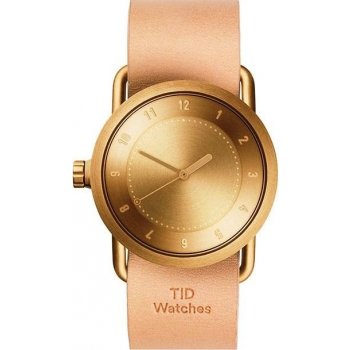 TID Watches No.1 36 Gold / Natural Leather Wristband