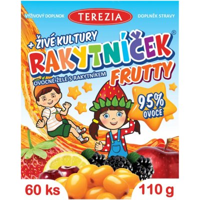Terezia Company Rakytníček Fruity ovocné želé 60 bonbónů – Hledejceny.cz