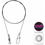 Delphin Wolfrámové lanko BOMB! s obratl. a karabinkou 20cm 5kg – Zboží Dáma