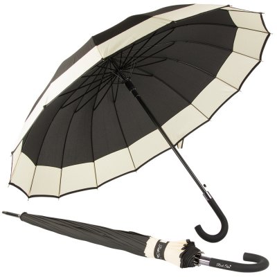 Verk 25016 vládní deštník velký elegantní odolný černo bílý