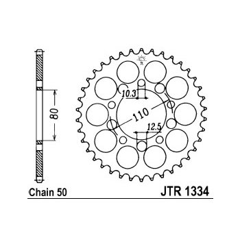 JT Sprockets JTR 1334-43