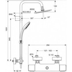 Ideal Standard Idealrain CeraTherm 100 A 5686 AA