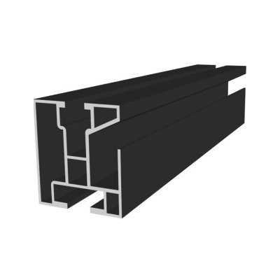 Alupa Hliníkový H profil černý Elox 40x45mm 4,6m – Zboží Mobilmania
