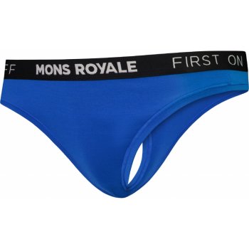 Merino kalhotky MONS ROYALE MONS THONG WMNS pop blue modrá