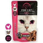 Fine Cat Grain-Free Sterilised kuřecí v omáčce 100 g – Sleviste.cz