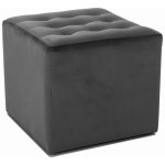 SIGNAL Taburet LORI velvet černý – Sleviste.cz