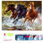Norimpex Diamantové malování Koně v řece 30 x 40 cm – Hledejceny.cz