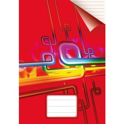 REAS PACK Školní sešit 544 Červený – Zboží Mobilmania