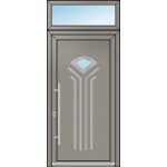 OknaDvereNaMiru.cz Vchodové dveře INOX 5 + Nadsvětlík 90 x 220 cm – Hledejceny.cz