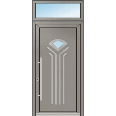 OknaDvereNaMiru.cz Vchodové dveře INOX 5 + Nadsvětlík 90 x 220 cm – Hledejceny.cz