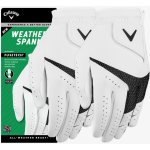 Callaway W rukavice Weather Spann 25 2 Pack Womens Golf Glove Levá bílo černá M – Zboží Dáma