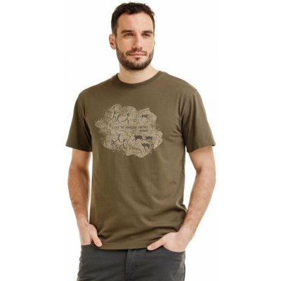 Bushman tričko Caram khaki – Zboží Dáma
