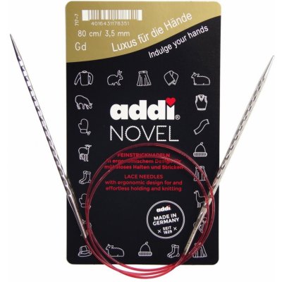Addi Kruhové jehlice Novel 100 cm / 5,0 mm – Hledejceny.cz