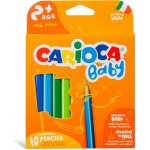 Carioca Wooden Pastelky 3v1 10ks+ořezávátko – Sleviste.cz