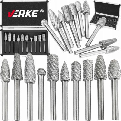 Verke Sada stopkových fréz do kovu HSS 10 ks V05041 – Zboží Dáma
