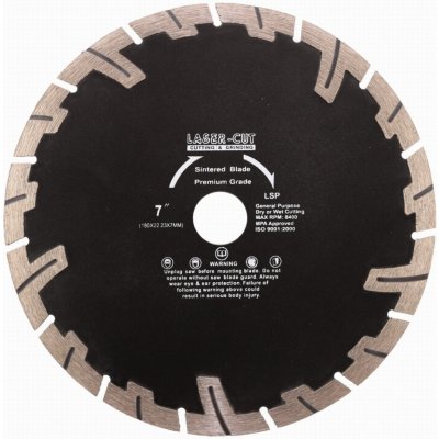 Lasercut Diamantový kotouč 180 x 22.2 x 7 mm L00124 – Sleviste.cz