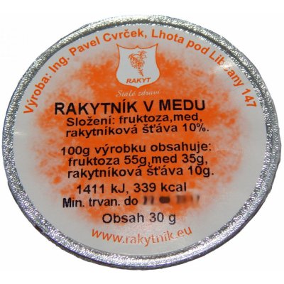 Rakytník Cvrček Rakytník v medu porcovka 30 g