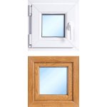 OknaDvereNaMiru.cz Plastové okno otevíravé, levé, zlatý dub / bílá, 40x40 cm – Zboží Mobilmania