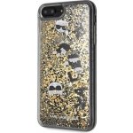 Pouzdro Karl Lagerfeld hard iPhone 8 Plus / iPhone 7 Plus black & gold Glitter – Zboží Mobilmania