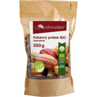 Zdravý den Kakaové boby Bio drcené nepražené 500 g – Hledejceny.cz