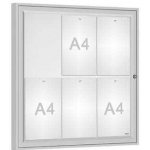 PROCITY Venkovní vitrína Classique, 6 x A4, plexi, elox | Zboží Auto