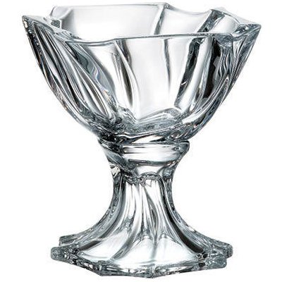 Bohemia Crystal miska na noze Neptune 195 mm