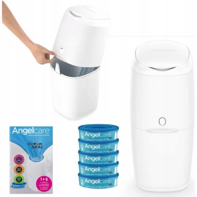 Angelcare Classic Koš na Použité Pleny 1 Zásobník Bílý – Zbozi.Blesk.cz