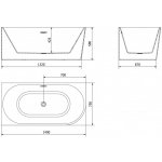 Mexen Mia 140 x 75 cm 52691407500L-66 – Hledejceny.cz
