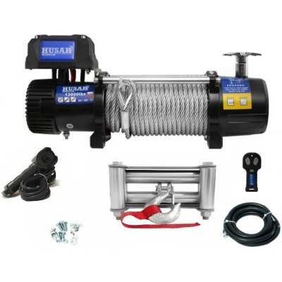 HUSARWINCH Naviják Husar Winch BST 13000, 24V, ocelové lano | Zboží Auto