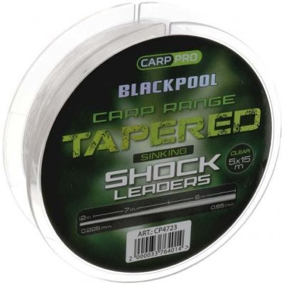 CarpPro ujímané návazce Blackpool Tapered Shock Leader 0,30 - 0,57 mm – Zboží Mobilmania