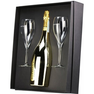 Bottega Gold Prosecco Spumante Brut DOC 11% 0,75 l (dárkové balení 2 sklenice) – Sleviste.cz