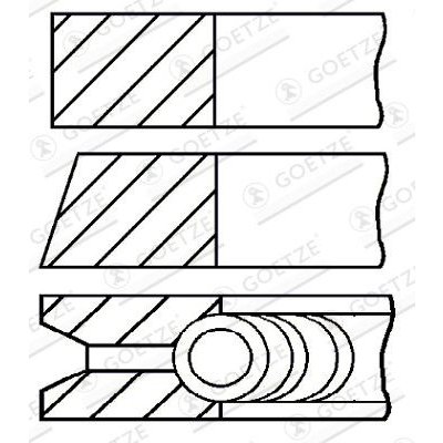 GOETZE ENGINE Sada pístních kroužků GOETZE 08-373000-00 – Sleviste.cz