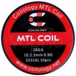 Coilology Předmotané spirálky MTL Series MTL SS316L 0,9ohm 10ks – Zboží Mobilmania