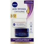 Nivea Anti-Wrinkle Contouring 65+ denní a noční krém pro zlepšení kontur 2 x 50 ml dárková sada – Zboží Dáma