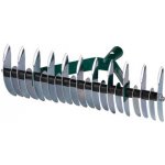 TOPTRADE hrábě na mech, provzdušňovací, oboustranné, 11 / 21 zubů – Sleviste.cz