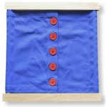Montessori D023 zapínací rám velké knoflíky – Zboží Dáma