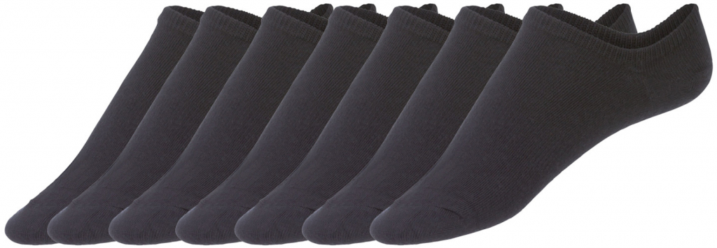Pánské nízké ponožky 7 párů černá