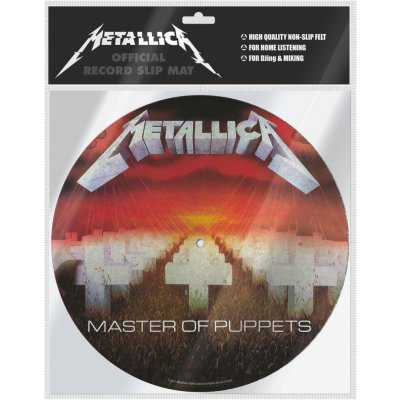 CurePink Podložka na talíř gramofonu Metallica: Master Of Puppets průměr 30.5cm GP85849 – Zboží Živě