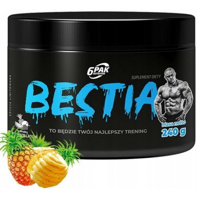6Pak Nutrition Bestia Pre-workout 240 g – Sleviste.cz