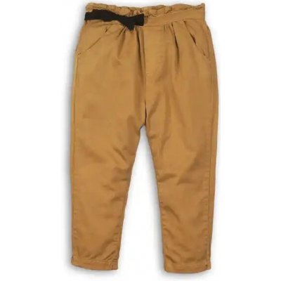 Minoti dívčí kalhoty Kenya hnědé s mašlí – Hledejceny.cz