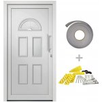 VidaXL Marketos Vchodové dveře hliník a PVC antracitové 110 x 210 cm – Hledejceny.cz