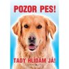 Autovýbava Grel Tabulka pozor pes zlatý retrívr