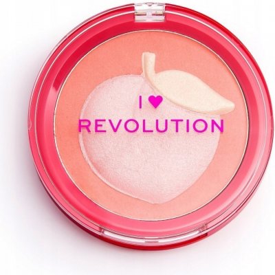 Makeup Revolution I Heart Revolution Fruity blusher Ovocná tvářenka Peach 9 g – Zboží Mobilmania