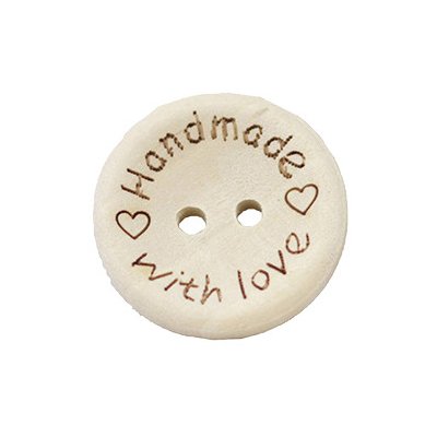 Pro Háčkování Dřevěný knoflík hand made 15 mm – Zboží Mobilmania